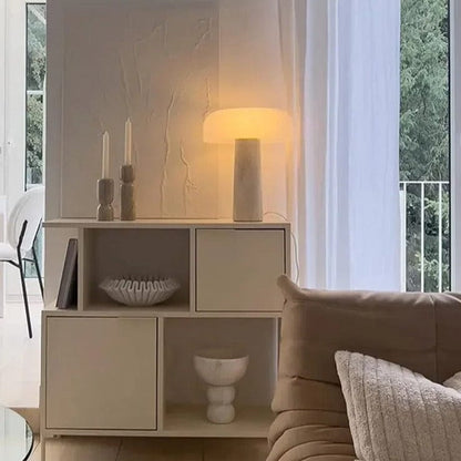 Elegant White Marble Table Lamp