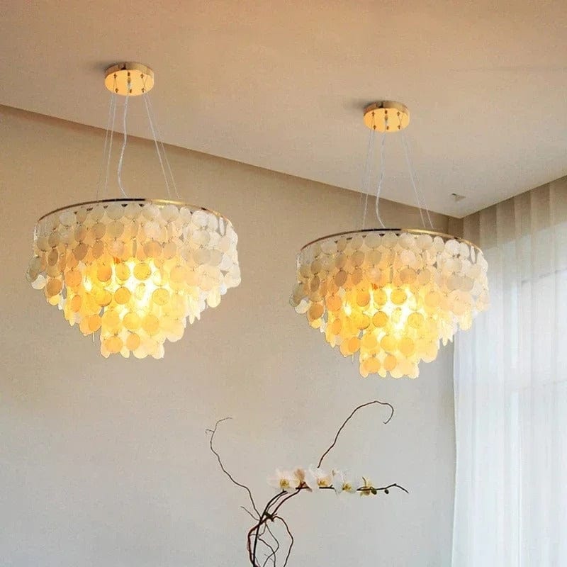 Beautiful Seashell Pendant Light