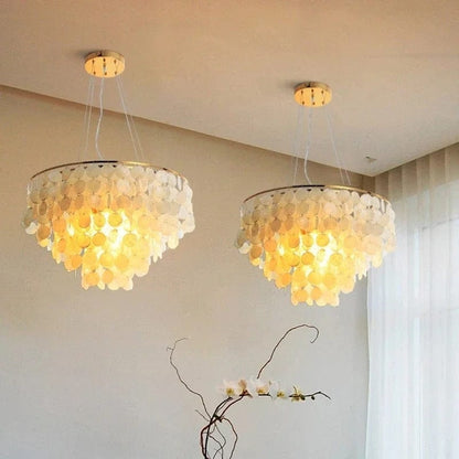 Beautiful Seashell Pendant Light