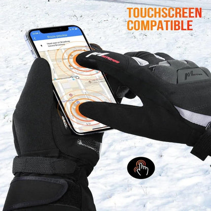 Warm USB Rechargeable Motorcycle Gloves