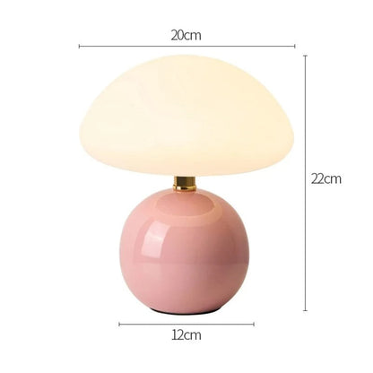 Soft White Mushroom Table Lamp
