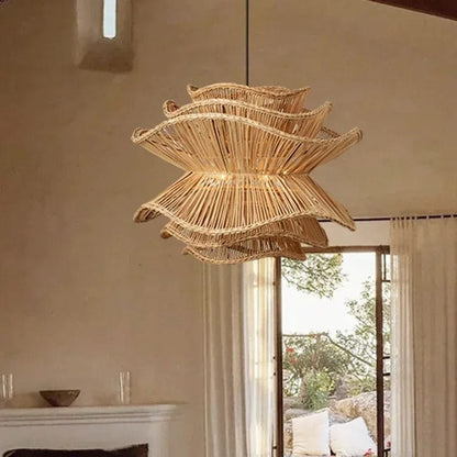Natural Woven Pendant Light - Lusomart