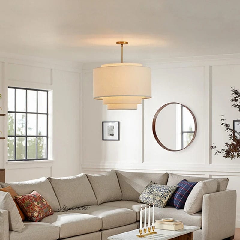 Stylish Fabric Hanging Light Fixture