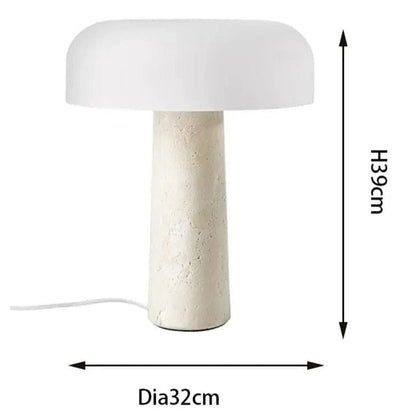Elegant White Marble Table Lamp