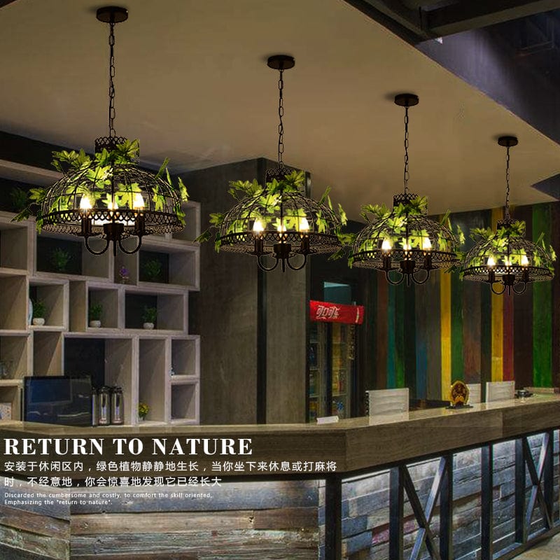 Rustic Metal Pendant Light Fixture