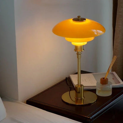 Simple Glass Desk Lamp – Modern LED Home Lighting