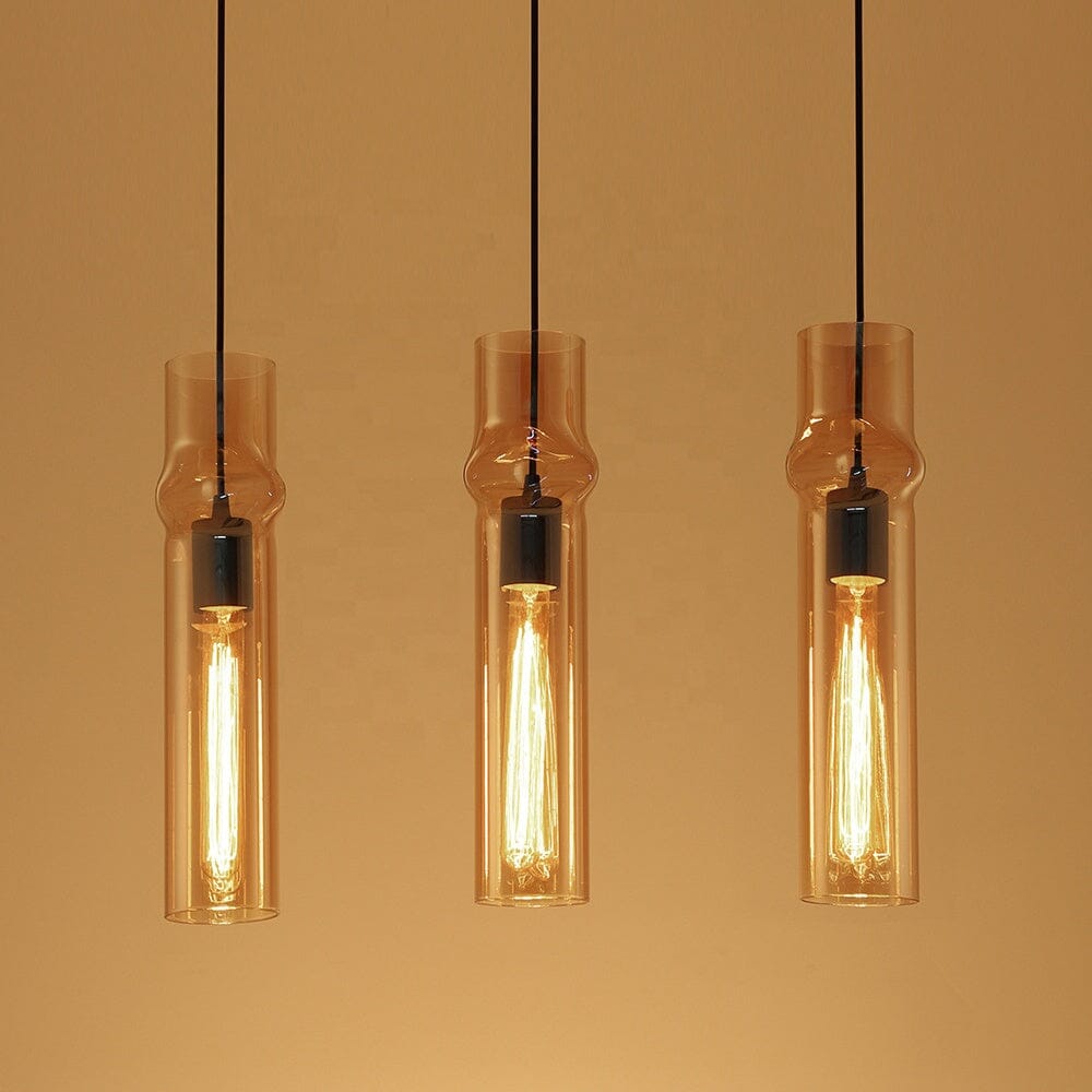 Smoky Glass Drop Pendant Lights