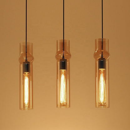 Smoky Glass Drop Pendant Lights