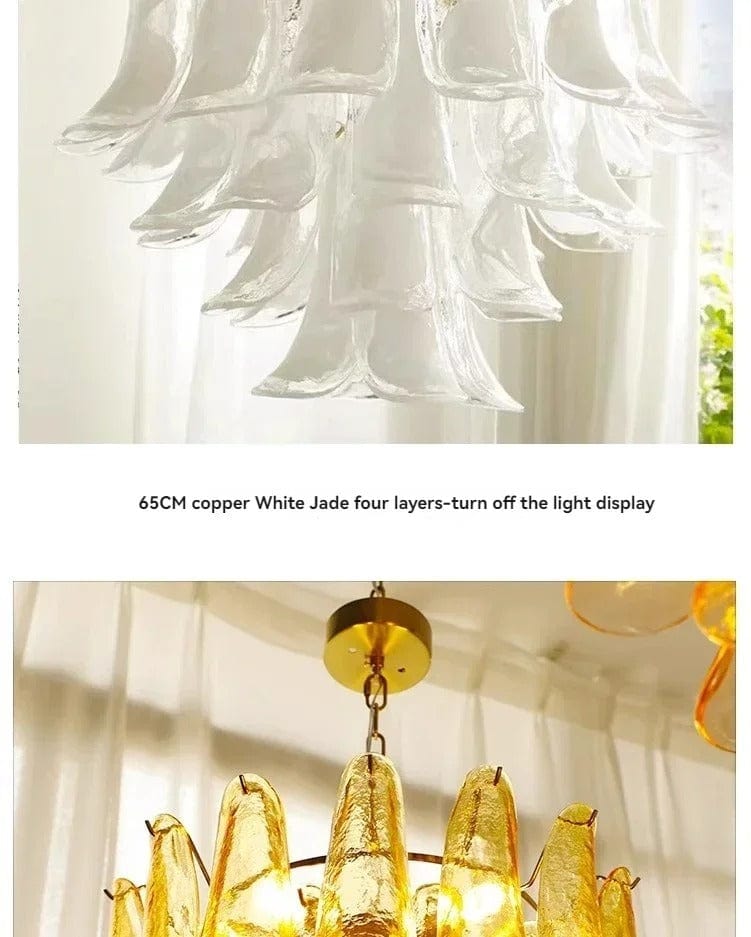 Elegant Glass Pendant Chandelier