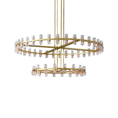 Luxurious Crystal Drop Chandelier