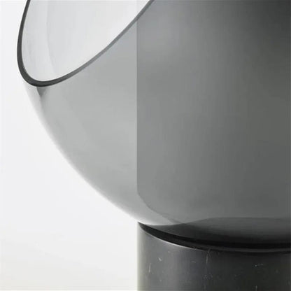Clear Round Table Lamp
