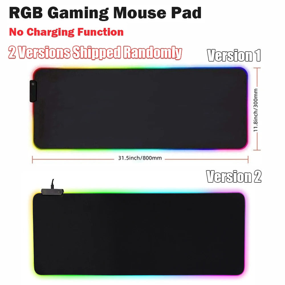 Wireless LED Desk Pad With Dual Fast Charging Spots
