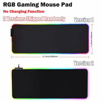 Wireless LED Desk Pad With Dual Fast Charging Spots
