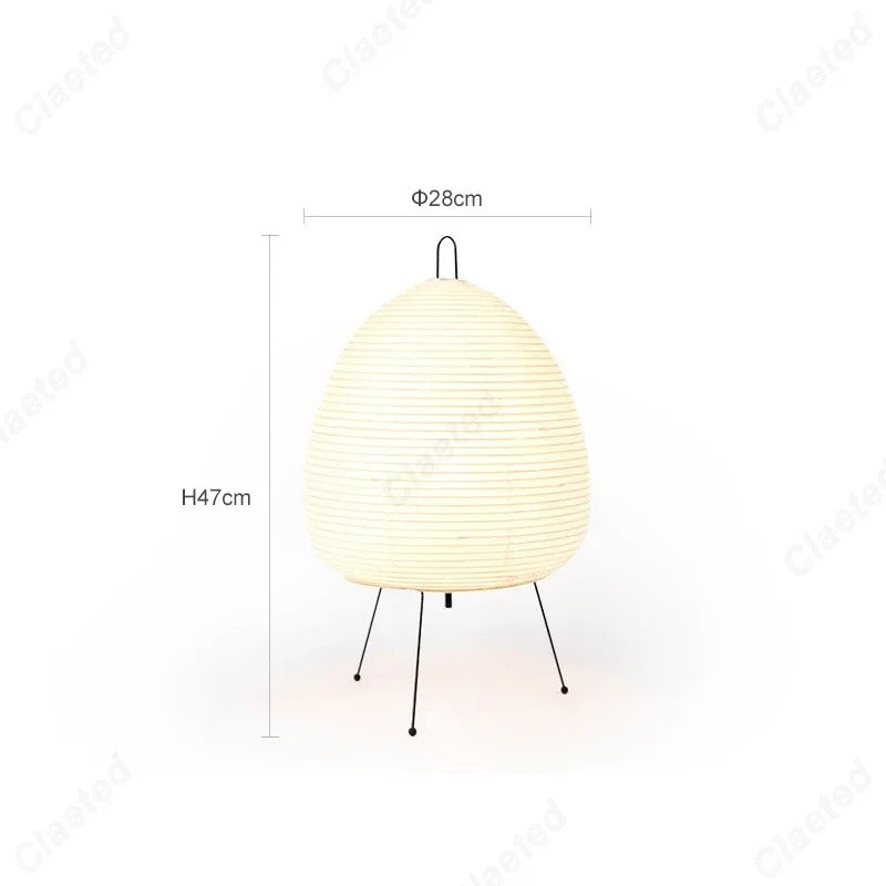 Traditional Asian Style Paper Table Light