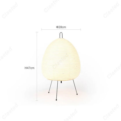 Traditional Asian Style Paper Table Light