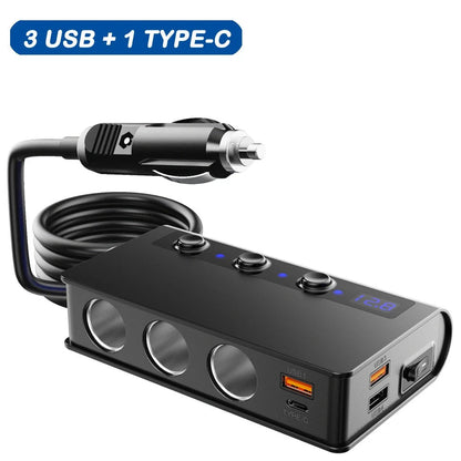 Rapid Car Charger 4 Port 180W Fast USB Charger