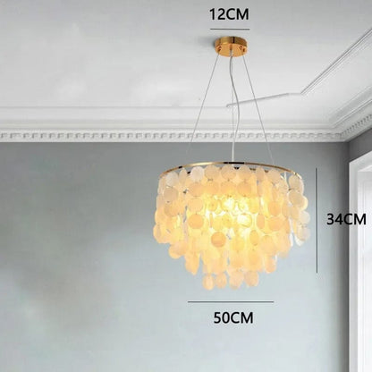 Beautiful Seashell Pendant Light