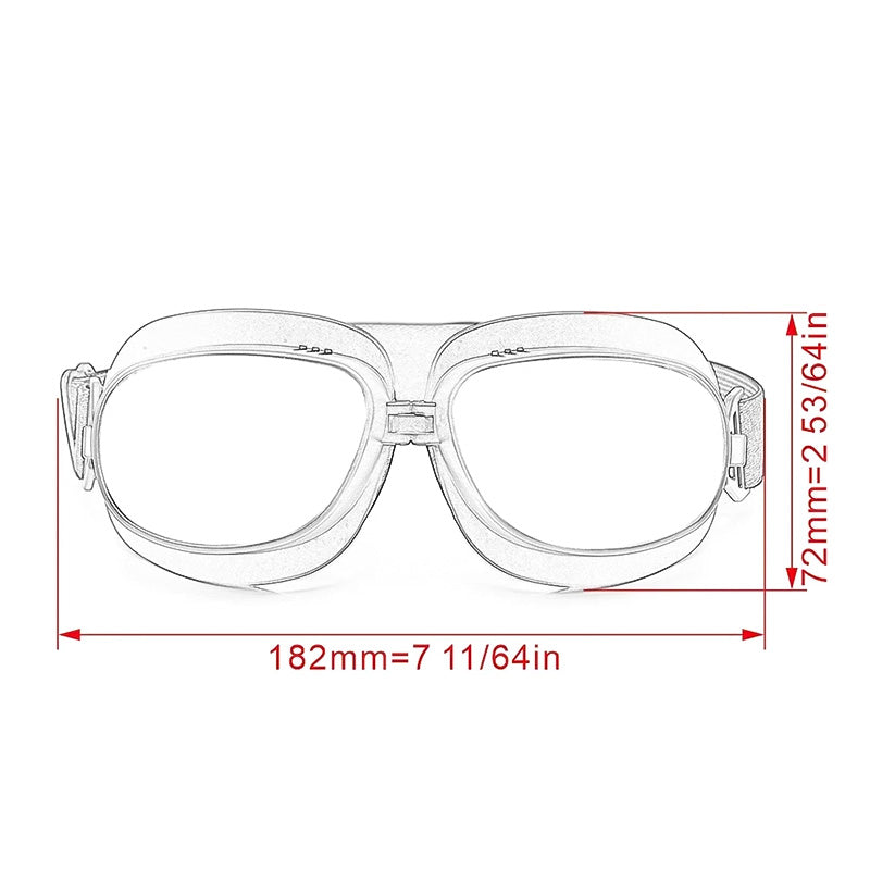 Classic Waterproof Biker Goggles for Men