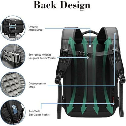 Compact Travel Hiking Backpack With Compression Strap