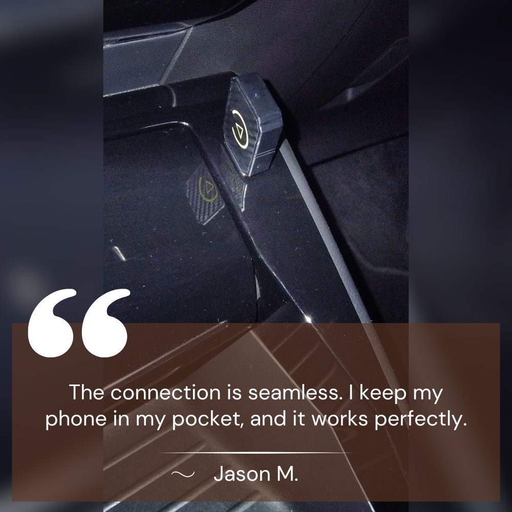 Compact iPhone CarPlay Dongle for Most Vehicles