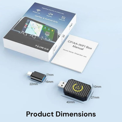 Compact iPhone CarPlay Dongle for Most Vehicles