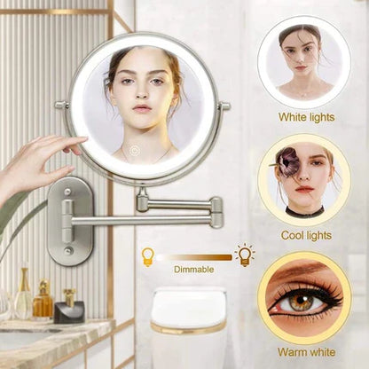 Premium LED Lighted Makeup Mirror for Bathroom