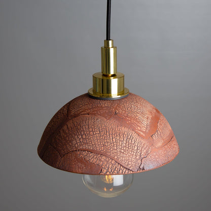 Stylish Red Glass Pendant Bathroom Light, 20cm IP44