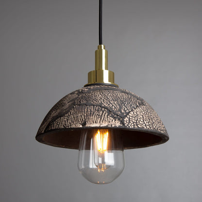 Small Black Ceramic Bathroom Pendant Light IP44