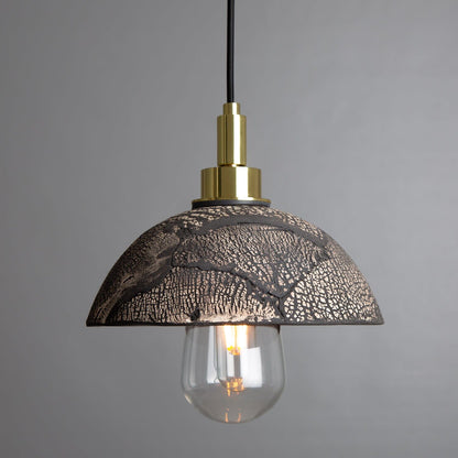 Small Black Ceramic Bathroom Pendant Light IP44