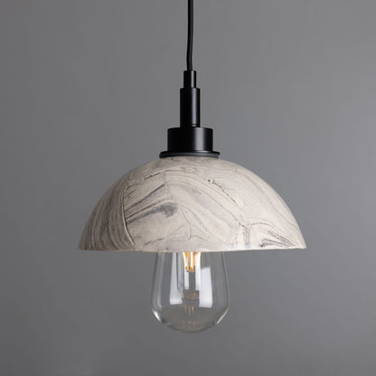 Stylish Marble Effect Glass Bathroom Ceiling Light - Lusomart