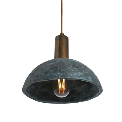 Natural Blue Ceramic Pendant Light 20cm - Lusomart