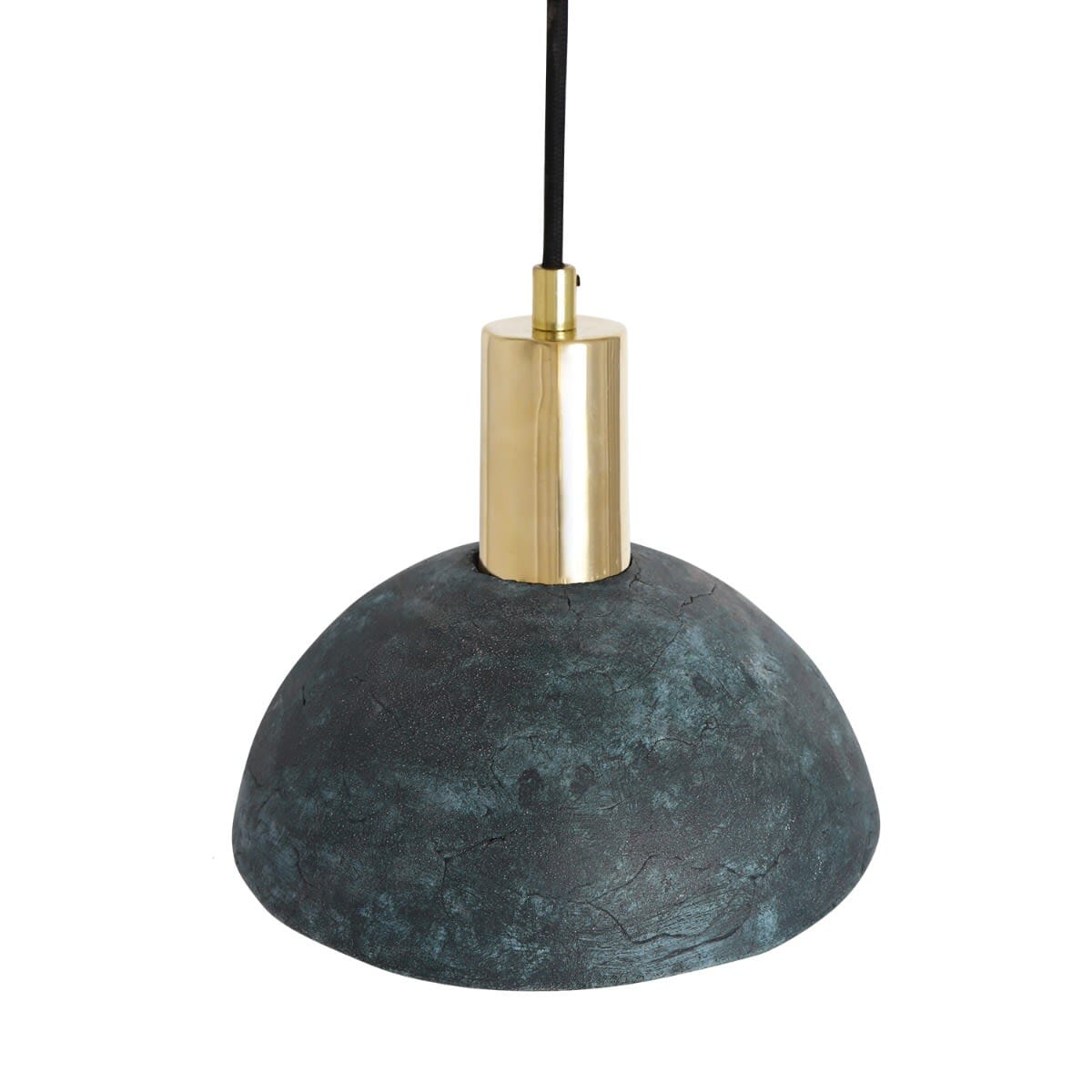 Natural Blue Ceramic Pendant Light 20cm