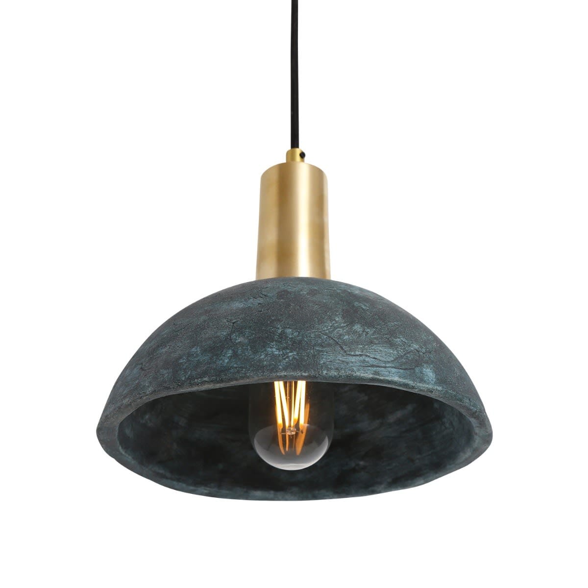 Natural Blue Ceramic Pendant Light 20cm