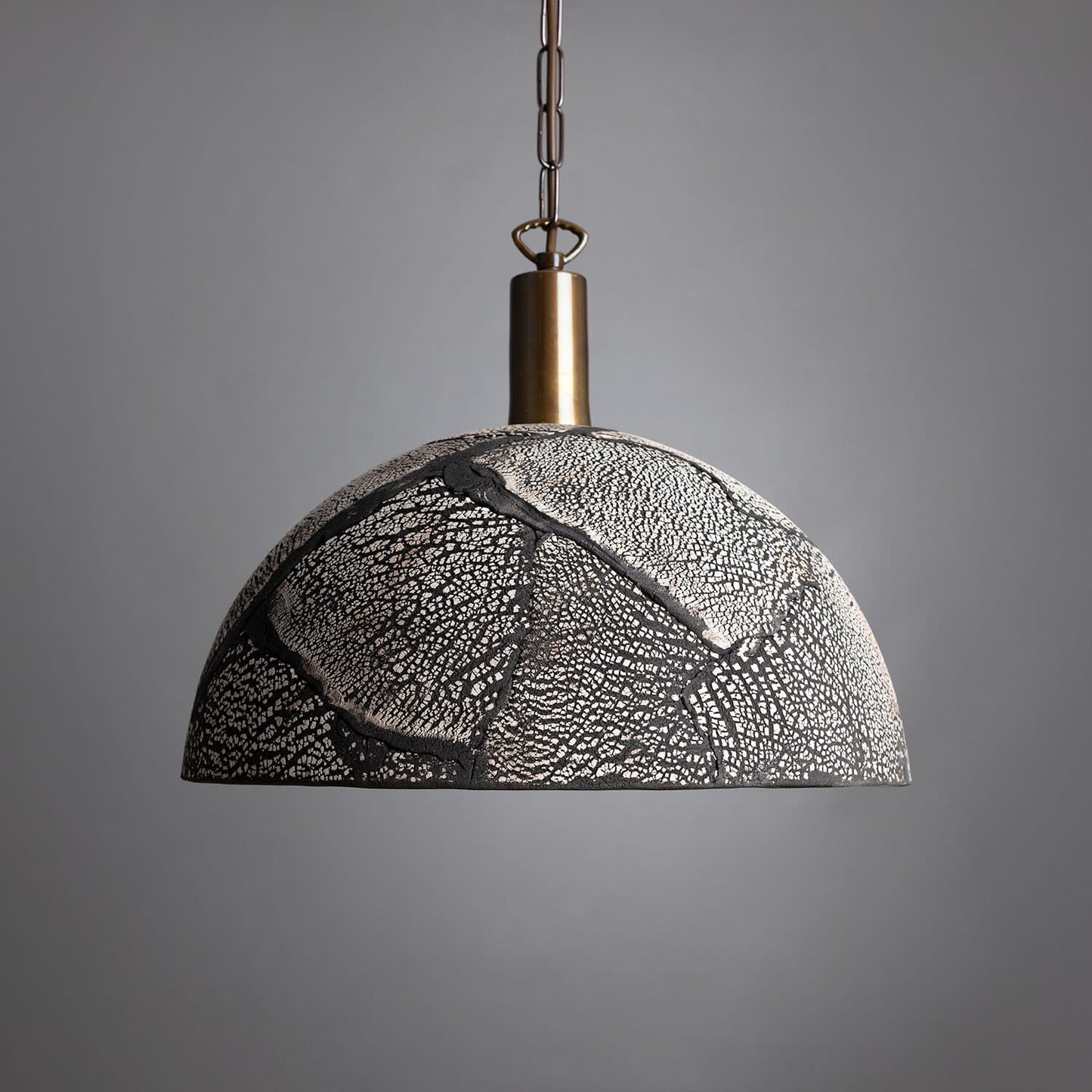 Natural Earthy Ceramic Hanging Light, 37cm - Lusomart
