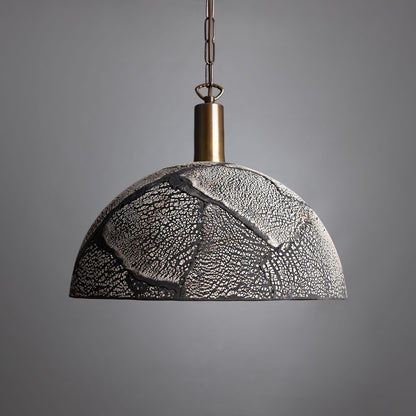 Natural Earthy Ceramic Hanging Light, 37cm - Lusomart