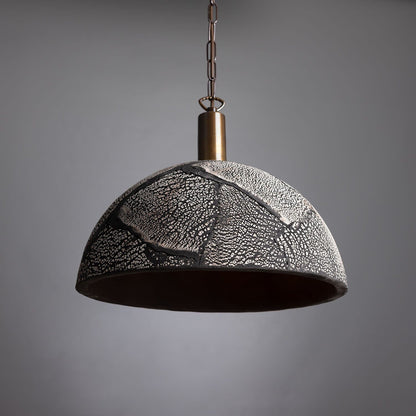 Natural Earthy Ceramic Hanging Light, 37cm