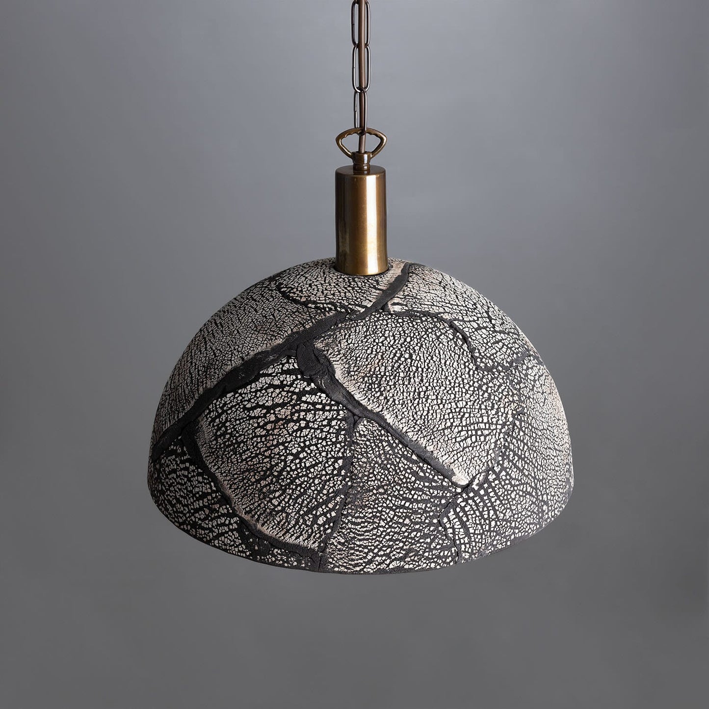 Natural Earthy Ceramic Hanging Light, 37cm