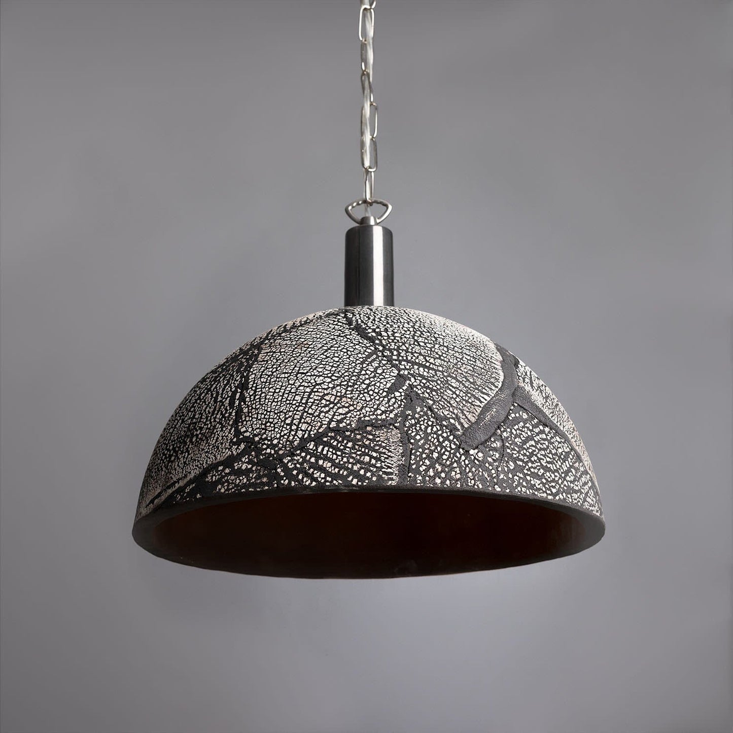 Natural Earthy Ceramic Hanging Light, 37cm