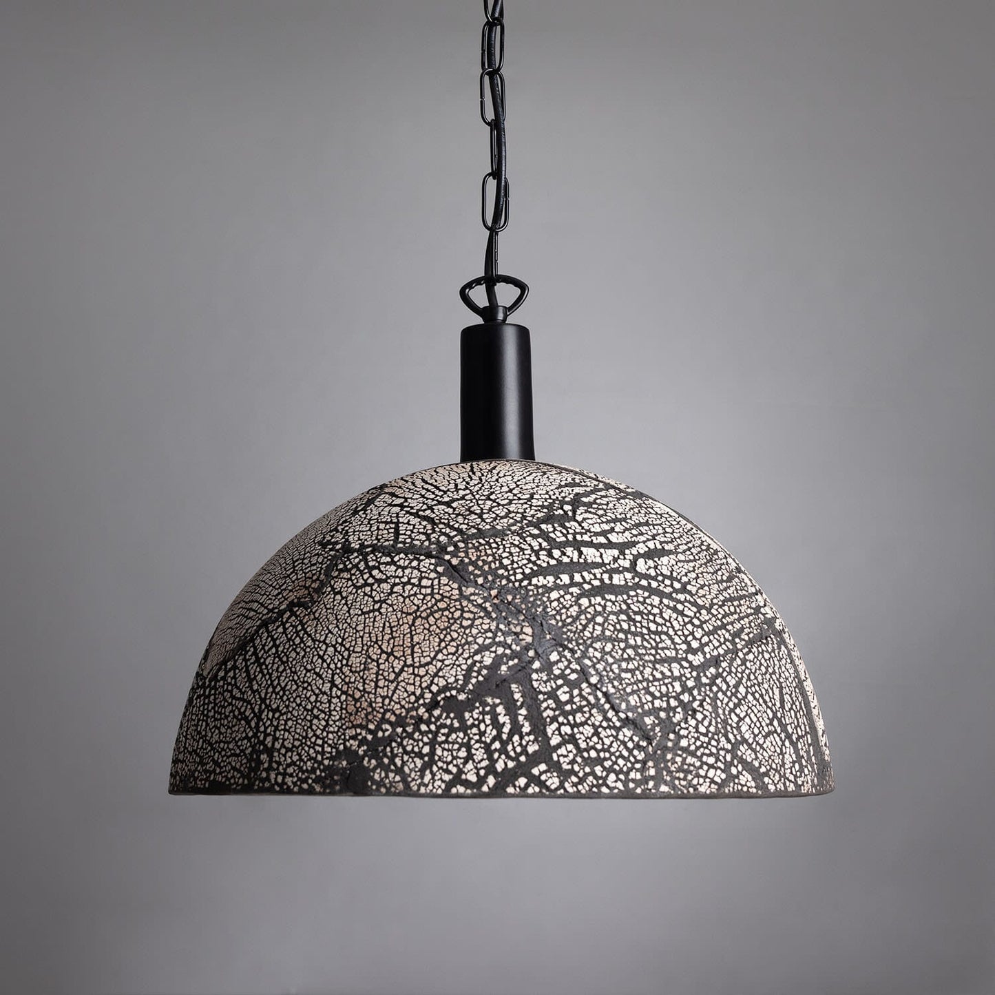 Natural Earthy Ceramic Hanging Light, 37cm