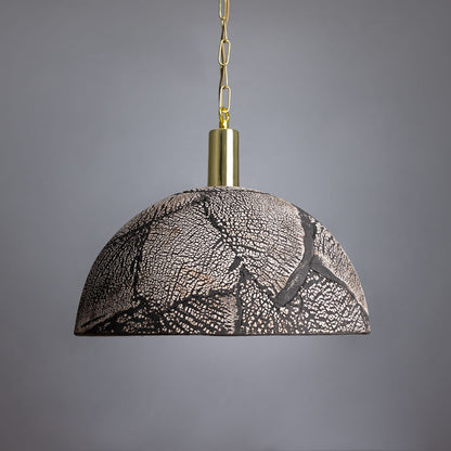Natural Earthy Ceramic Hanging Light, 37cm