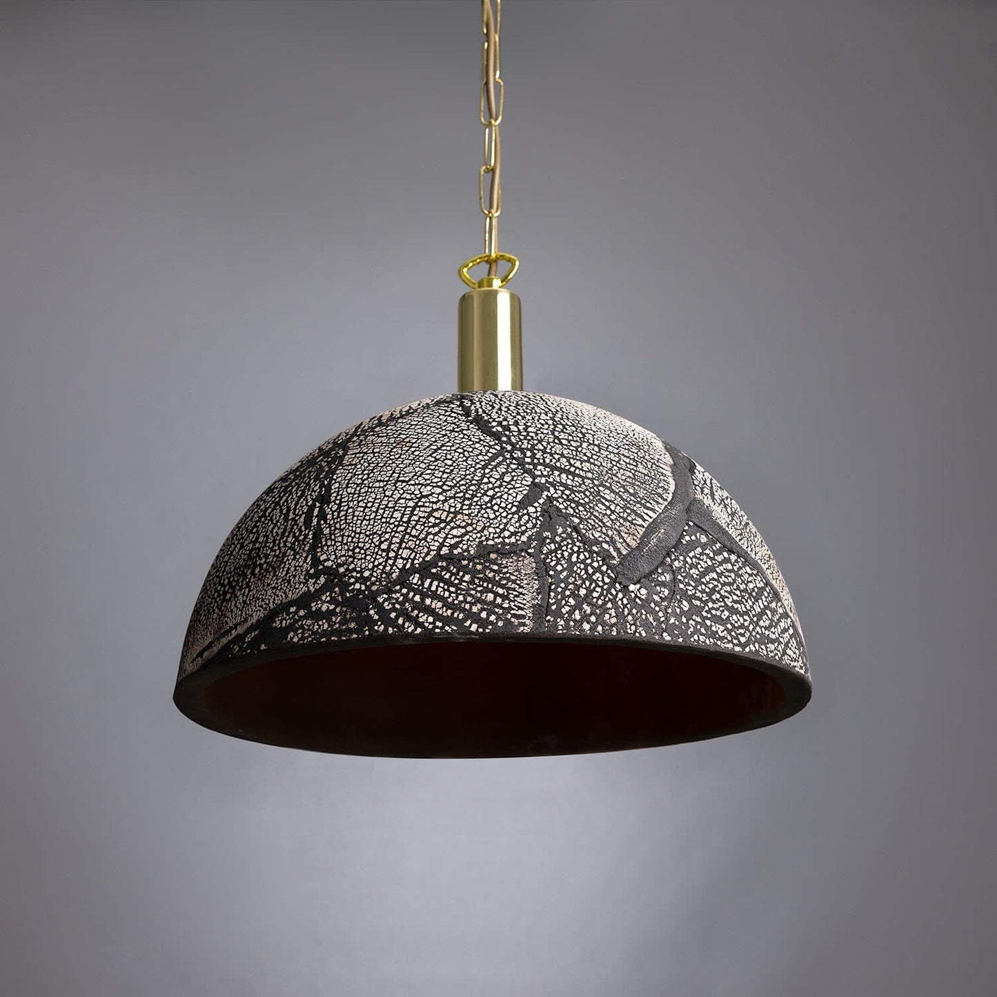 Natural Earthy Ceramic Hanging Light, 37cm