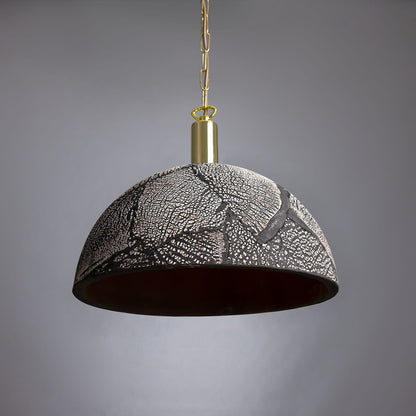 Natural Earthy Ceramic Hanging Light, 37cm