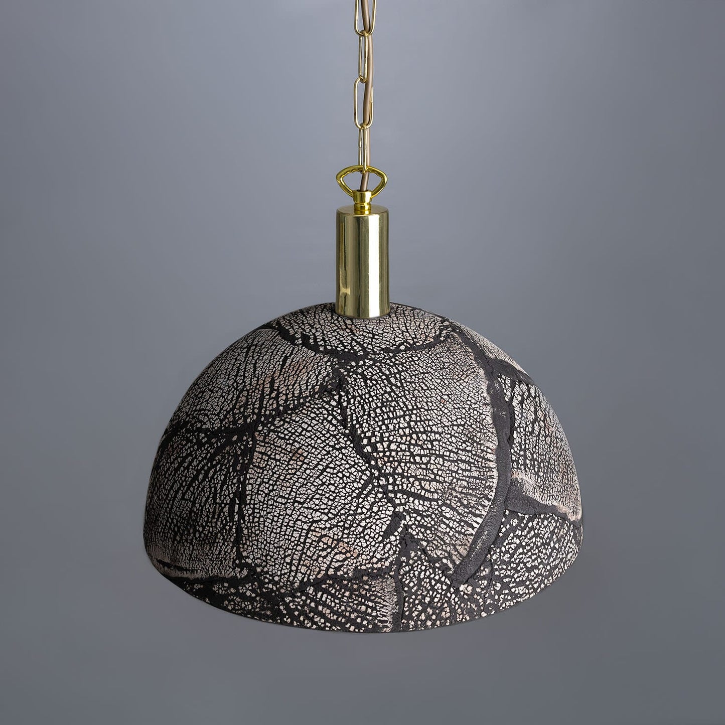 Natural Earthy Ceramic Hanging Light, 37cm