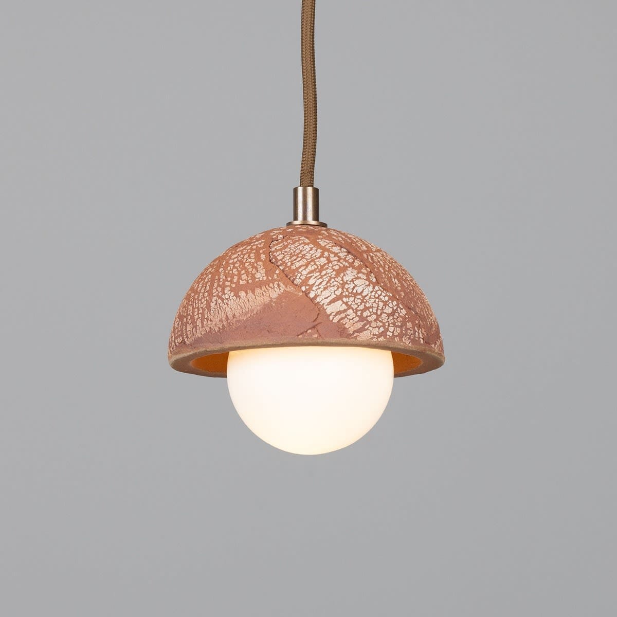 Mini Red Metal Dome Pendant Light 14cm - Lusomart