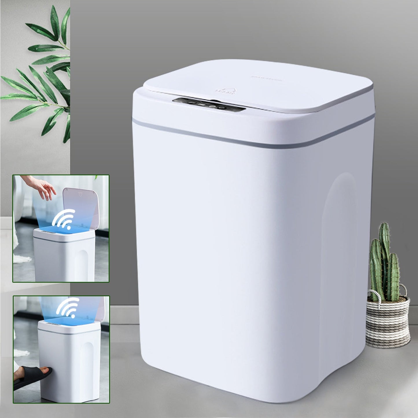 Automatic Motion Sensor Trash Can 16L Hands Free Bin
