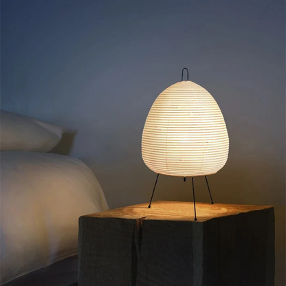 Traditional Asian Style Paper Table Light