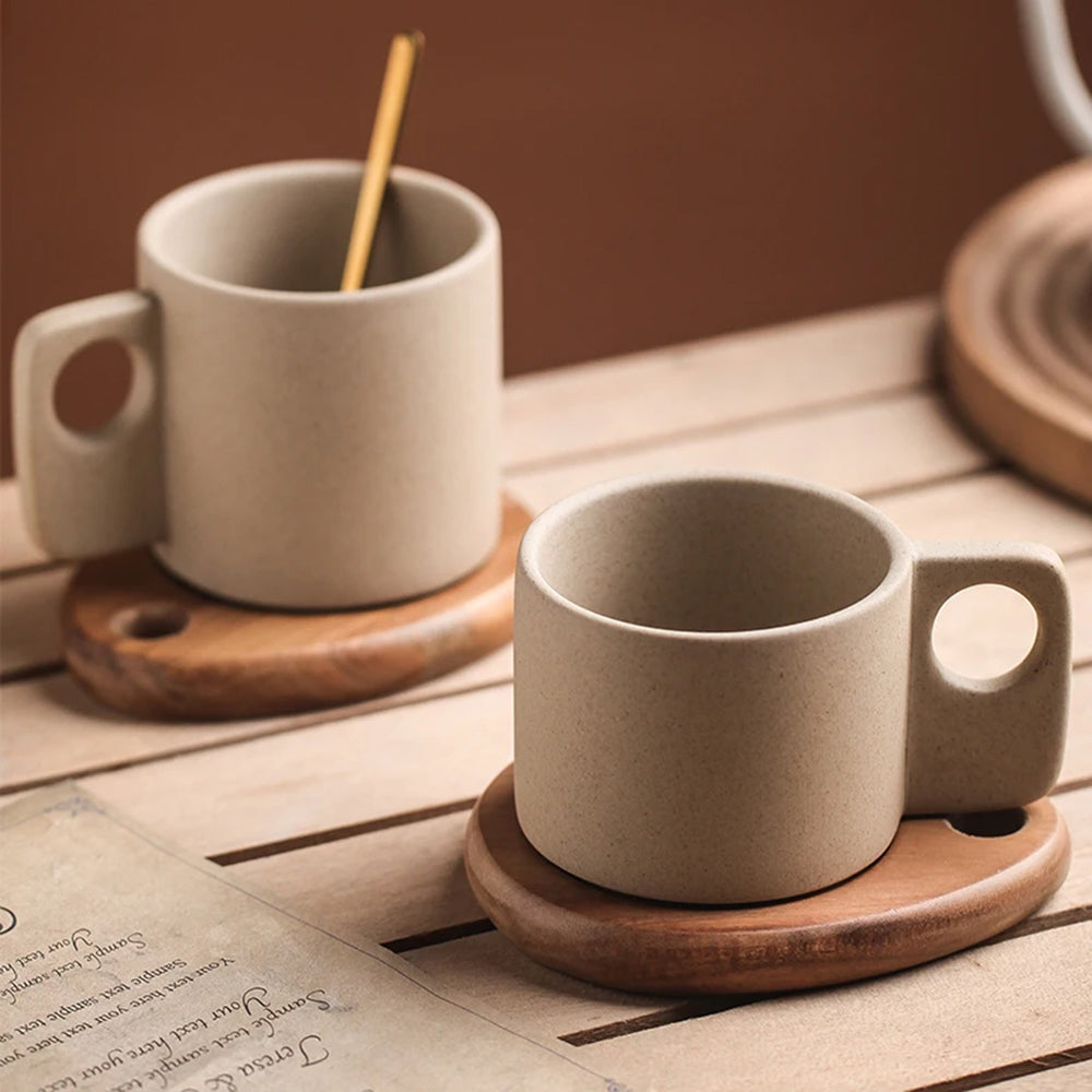 Homemade Ceramic Morning Coffee Mugs - Lusomart