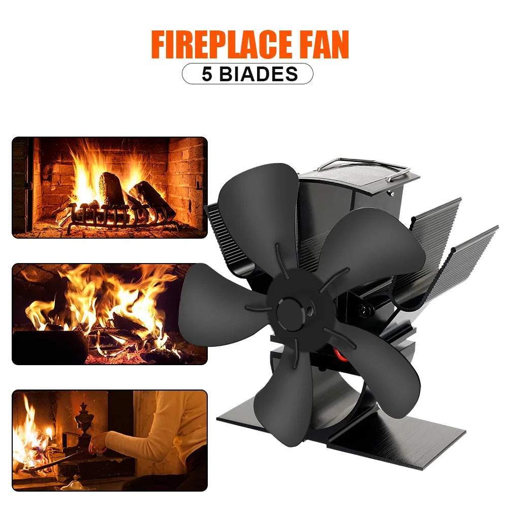 Eco Friendly Wood Burning Stove Fan Heater