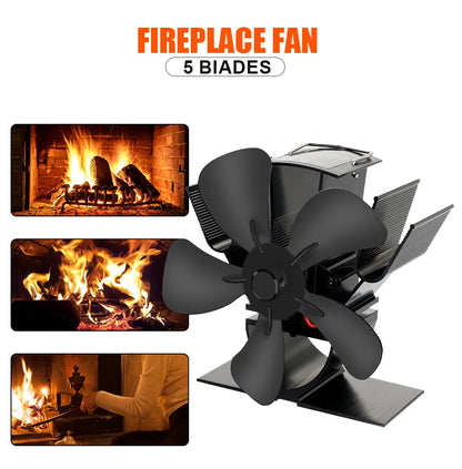 Eco Friendly Wood Burning Stove Fan Heater