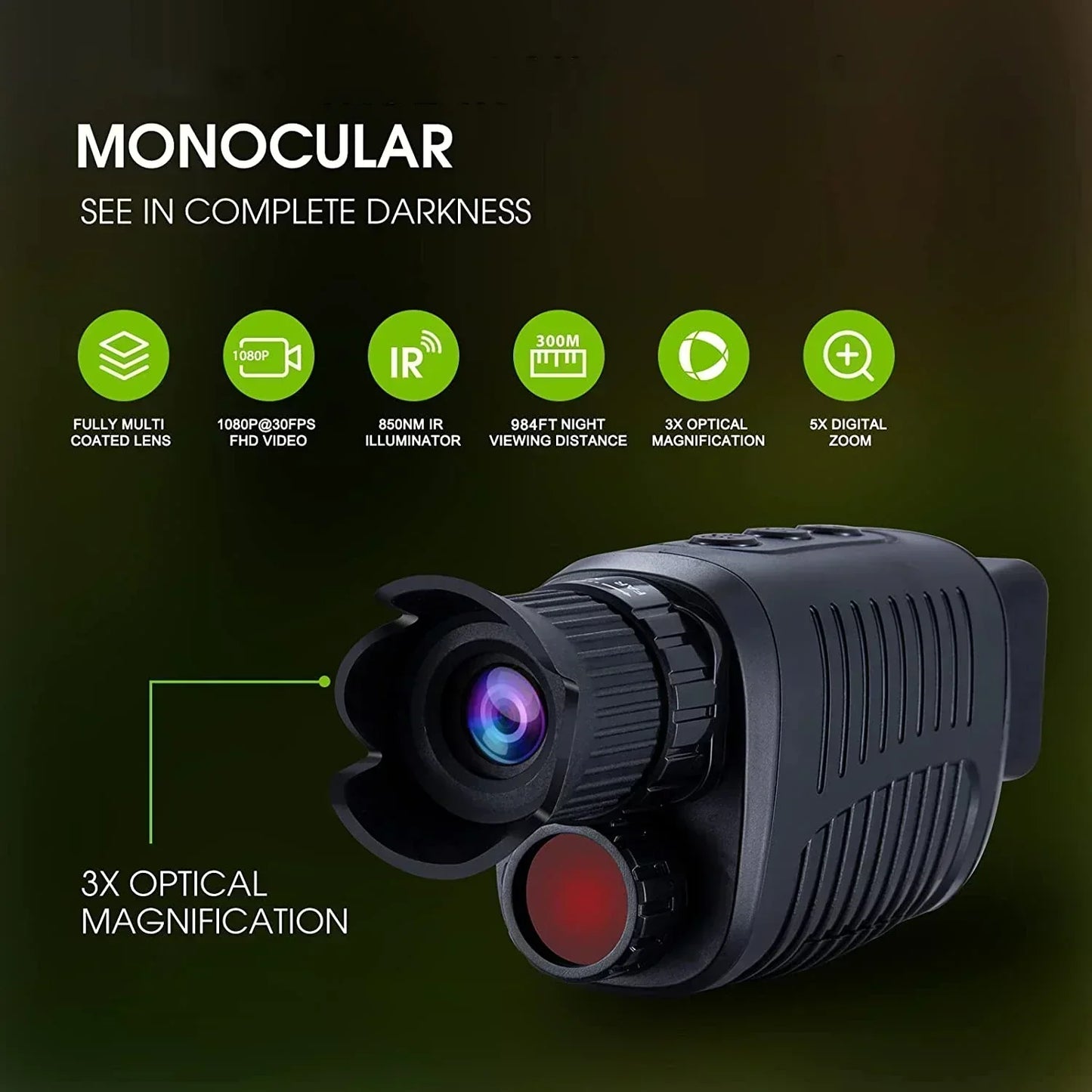 High Definition Night Vision Security Camera with 5X Zoom